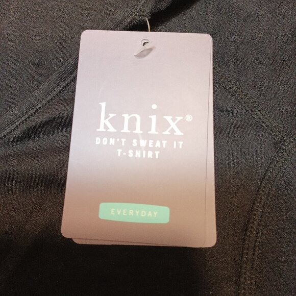 Knix NEW Don't Sweat It T-Shirt - Black Size Large - Picture 3 of 7